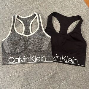 calvin klein sports bras size medium